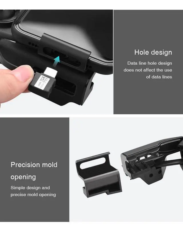Alt view image 4 of 4 - Widen Phone Holder Mount Clip for DJI Mavic 2 Pro Zoom/ Mavic Mini/Mini Se/ Spark/Mavic Air Remote Control Clamp Accessories