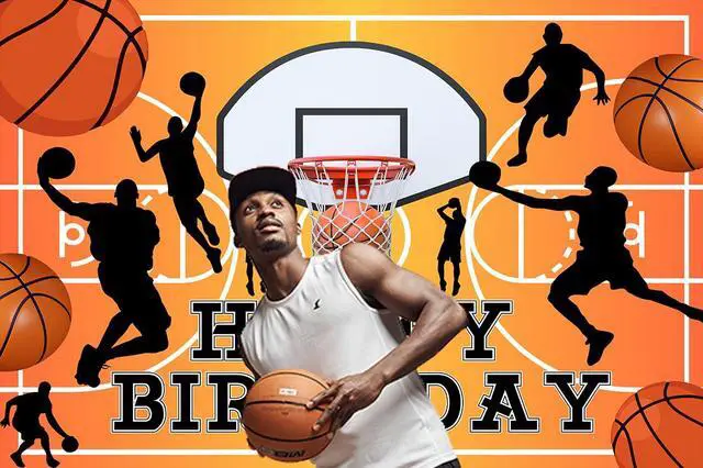 Alt view image 4 of 7 - 7x5ft Basketball Happy Birthday Backdrop Banner Boy Basketball Sport Theme Party Happy Birthday Home Indoor Banner Sports Theme Photography Background