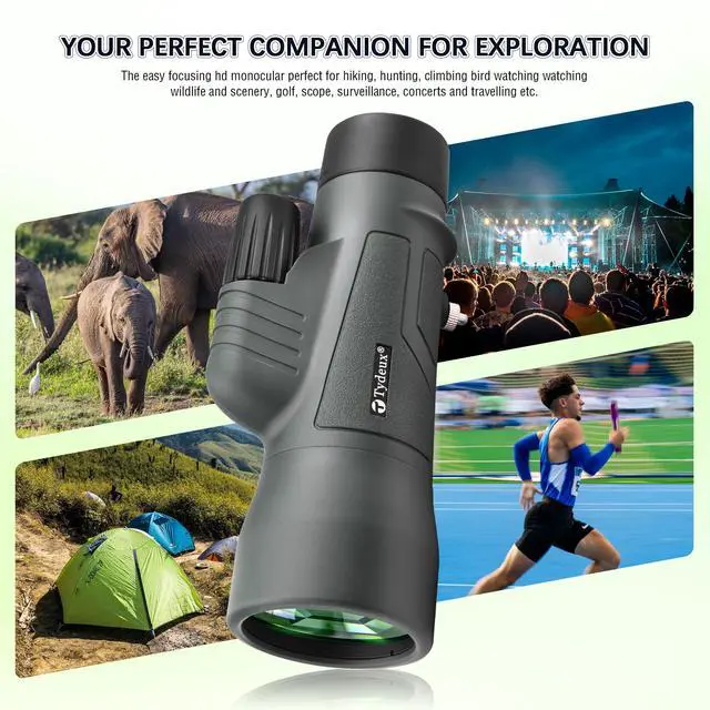 Alt view image 4 of 7 - 12x50 HD K4 Prism Monocular Telescope | for Travel, Wildlife, Bird Watching, Hunting, Camping, Outdoor, Activity, Concert