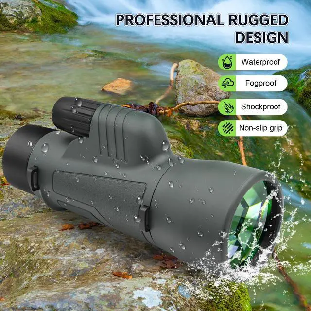 Alt view image 6 of 7 - 12x50 HD K4 Prism Monocular Telescope | for Travel, Wildlife, Bird Watching, Hunting, Camping, Outdoor, Activity, Concert
