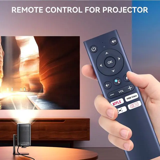 Alt view image 3 of 6 - New Voice Replacement Remote Control for ETOE E2 Pro & D2 Pro & E3 Pro, for Kodak FLIK HD9, for CiBest G1 Projector