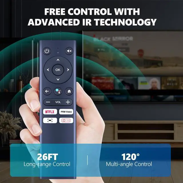 Alt view image 5 of 6 - New Voice Replacement Remote Control for ETOE E2 Pro & D2 Pro & E3 Pro, for Kodak FLIK HD9, for CiBest G1 Projector