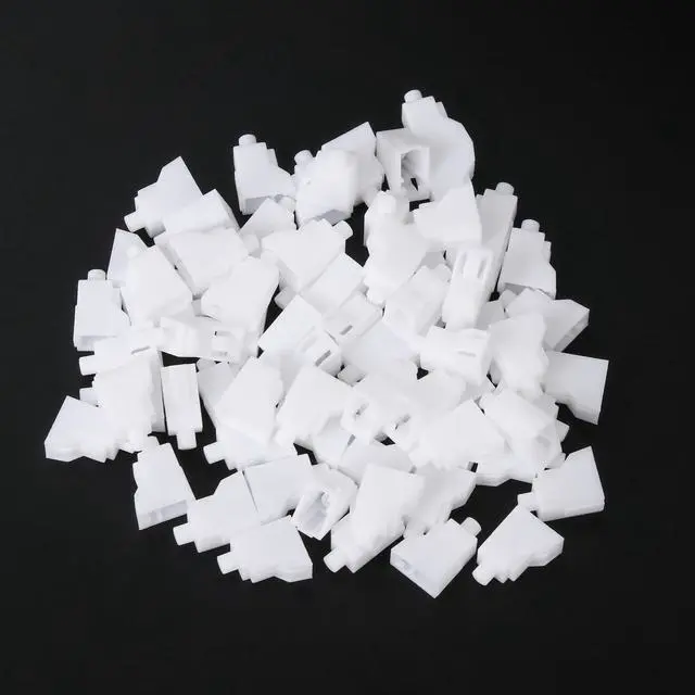 Alt view image 7 of 7 - LC Fiber Optic Dust Caps, 100 Pack LC Simplex Dust Caps for Fiber Optic Quick Connector, Patch Cord, Pigtail and Adapter