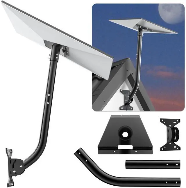 Main image of Gen 3 Starlink Mount, Include Starlink Gen 3 Pipe Adapter, Adjustable Starlink Gen 3 Mounting Kit for V3 Starlink Standard Dish, Zinc Alloy Starlink Gen 3 Mount