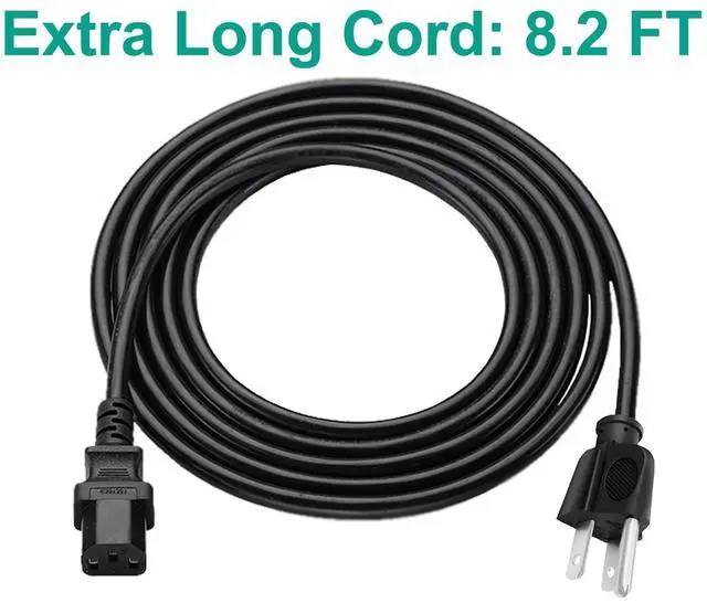 Alt view image 5 of 5 - Power Cord Replacement for QSC K12.2 KW153 KS118 K10.2 KW122 CP8 CP12 KS112 KW DJ Speaker AC 8.2ft 3 pin Cable