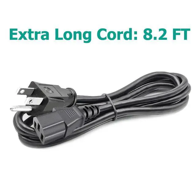 Alt view image 2 of 5 - 3 Prong 8.2ft Power Cord Replacement for Orange Crush 20 20W Bass 25 25W 35RT 35W 12 12W CR120H 50BXT CR120C SUPER-CRUSH-100-H Amplifier Amplifier AC Cable