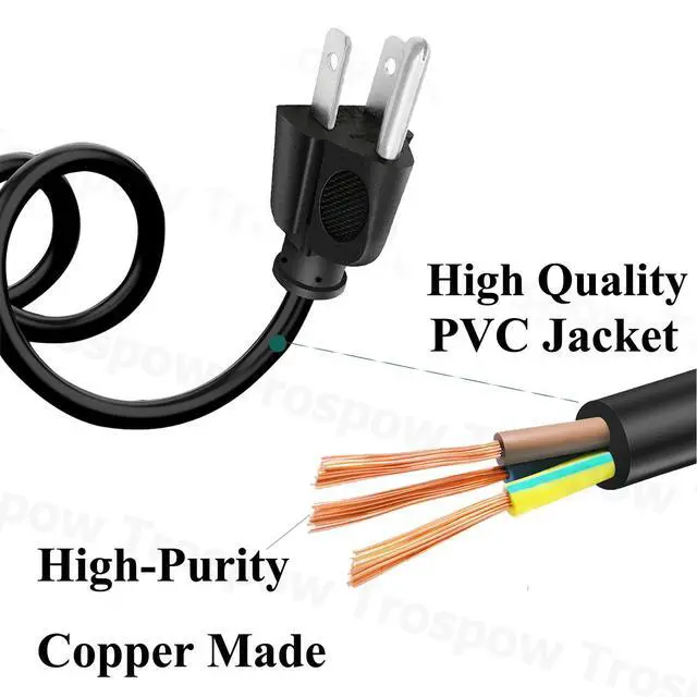 Alt view image 3 of 5 - Power Cord Replacement for QSC K12.2 KW153 KS118 K10.2 KW122 CP8 CP12 KS112 KW DJ Speaker AC 8.2ft 3 pin Cable