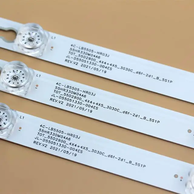 Alt view image 4 of 6 - 55S401 55S405 55S403 TOT_55D2900 LED Backlight Strip TV Replacement Part for 55 in TVs 55HR330M04B6 4C-LB5505