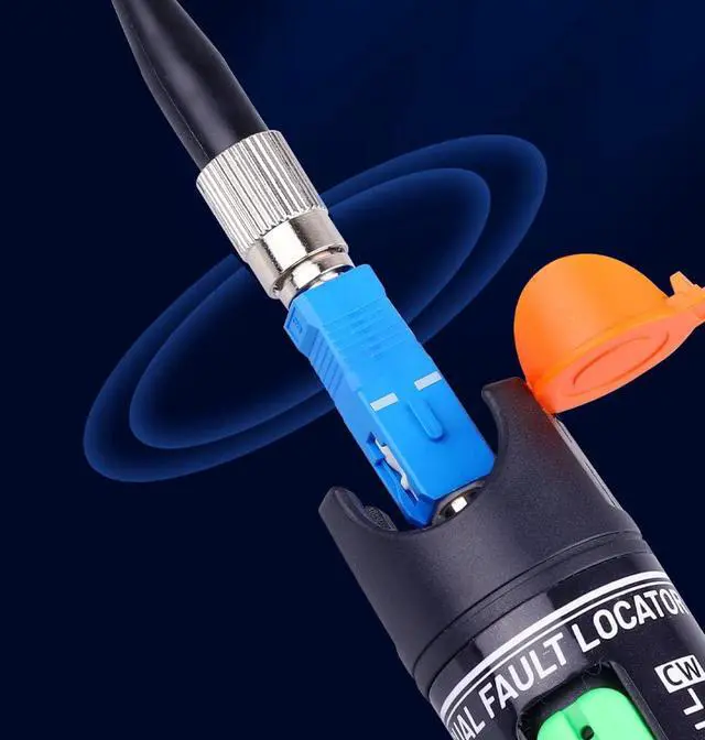 Alt view image 4 of 6 - 4 Pack Fiber Optic Adapter Single Mode SC/UPC Male to FC/UPC Female 9/125um Adapter Fiber Optic Connector Hybrid Optical Fiber for Visual Fault Locator