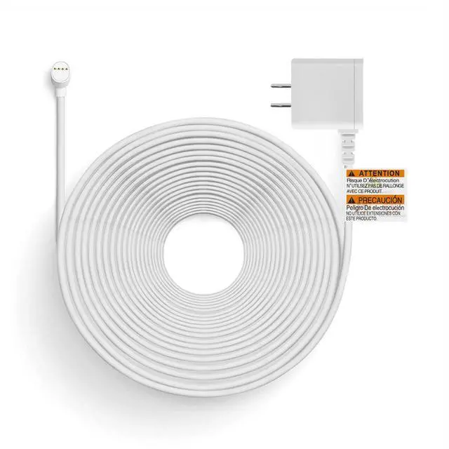 Main image of Power Charging Cable Compatible with Google Nest Cam (Battery) Extended Charge Cord, 32.8ft (10m) Upgraded Version