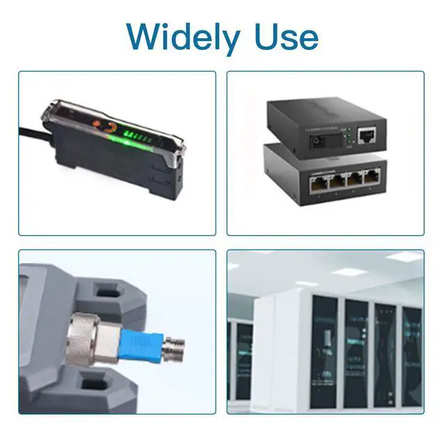 Alt view image 5 of 6 - 4 Pack Fiber Optic Adapter Single Mode SC/UPC Male to FC/UPC Female 9/125um Adapter Fiber Optic Connector Hybrid Optical Fiber for Visual Fault Locator