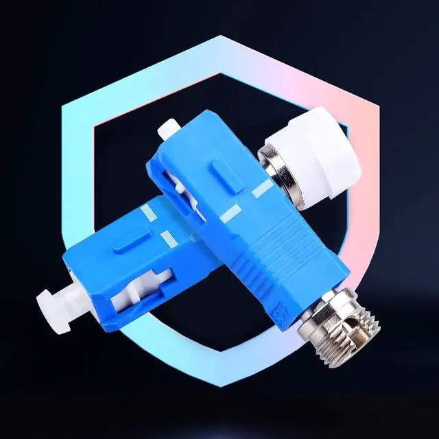 Alt view image 6 of 6 - 4 Pack Fiber Optic Adapter Single Mode SC/UPC Male to FC/UPC Female 9/125um Adapter Fiber Optic Connector Hybrid Optical Fiber for Visual Fault Locator