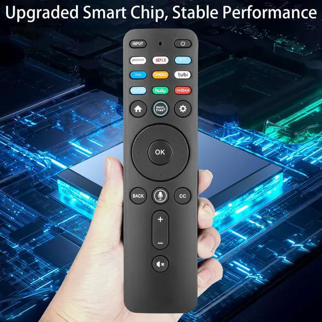 Alt view image 6 of 7 - XRT260 Voice Remote Control Compatible with Vizio Smart TV V-Series M-Series P-Series Replacement Controller with Netflix PrimeVideo Xumo Hulu Redbox Tubi Watch Free Buttons with Batteries