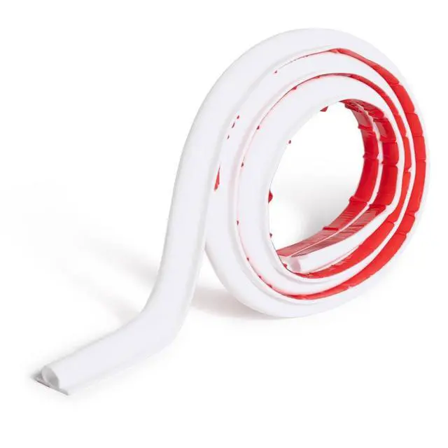 Alt view image 2 of 7 - TV Cord Hider Cable Protector - Strong Self Adhesive Wall Cord Cover Cable Hider - Low Profile Cable Management Wall Cord Concealer Cable Raceway