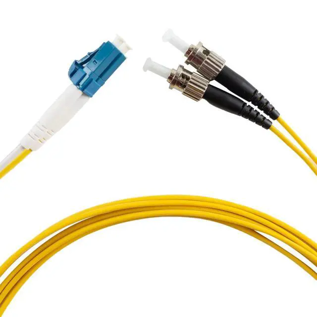 Alt view image 3 of 6 - LC to ST Fiber Patch Cable, 5M (16.4ft) Single Mode Duplex Fiber Jumper 9/125um OS1 LSZH - LC ST Singlemode Duplex Patch Cords (5M - 2 Pack)