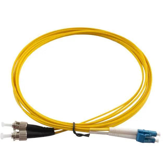 Alt view image 2 of 6 - LC to ST Fiber Patch Cable, 5M (16.4ft) Single Mode Duplex Fiber Jumper 9/125um OS1 LSZH - LC ST Singlemode Duplex Patch Cords (5M - 2 Pack)