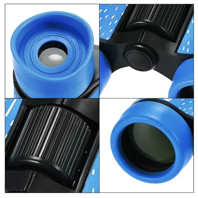 Alt view image 4 of 6 - Binoculars 4X30 Compact Folding Binoculars Shockproof Sky Blue with Neck Strap for Bird Watching Hiking Camping