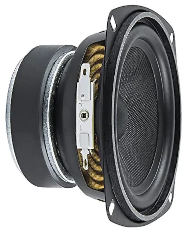Main image of 4 Inch Midrange Speaker 4MR60-4, 60 Watts Program Power, 4 Ohm, 30 Watts RMS Power Pro Audio Loudspeaker (Single)