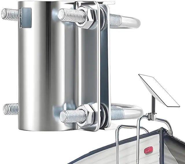 Main image of Marine - Grade Stainless Steel Rail Mount for Starlink Gen 2 - Fits 1 - 2 Inch Poles, Ideal for Boat/Yacht/RV Antenna Install