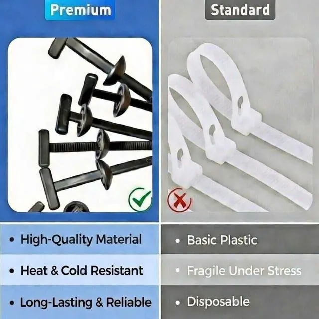 Alt view image 5 of 6 - 150 Pcs 2026 Upgraded Nylon Universal Cable Tie Buckle - Heavy Duty Push Mount Zip Ties for Car Bumper, Fender Liner & Splash Guard Repair - UV & Heat Resistant Snap-Fit Fastening Clips for Automotive