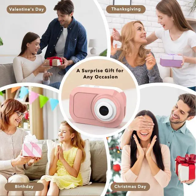 Alt view image 6 of 7 - Mini Keychain Camera with 14M 1080P FHD, Mini Pocket Digital Camera - 0.96" Tiny Portable Small Cameras, Video Recorder with 16GB Card, OTG for Travel Study Recording Vlog Night Shots (Pink)