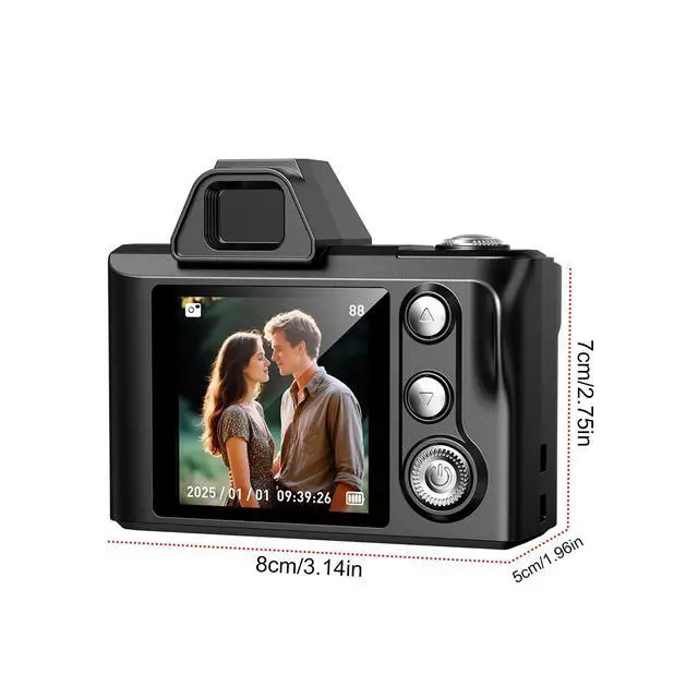 Alt view image 6 of 7 - Mini Digital Camera, 1080P Portable Camera for Photography with 64GB SD Card, Key Card Clip Chain for Beginners, Small Digital Camera for Boys and Girls, Compact Vlogging Camera with 5 Filters
