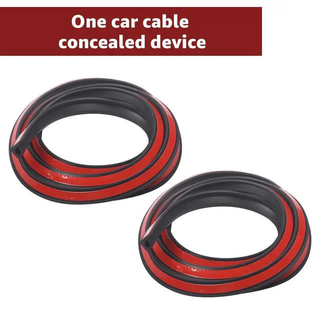 Alt view image 4 of 7 - 6.56ft Car Cable & Car Windshield & Light bar Wire Hider, with Adhesive Backing (2 Pcs)