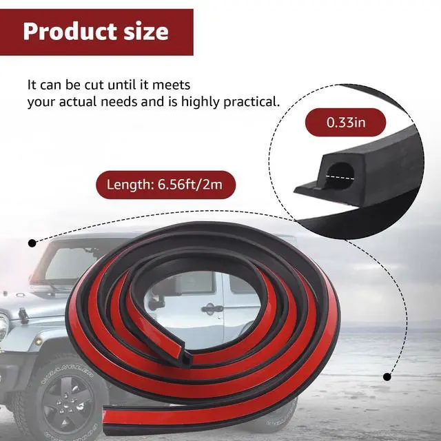 Alt view image 5 of 7 - 6.56ft Car Cable & Car Windshield & Light bar Wire Hider, with Adhesive Backing (2 Pcs)