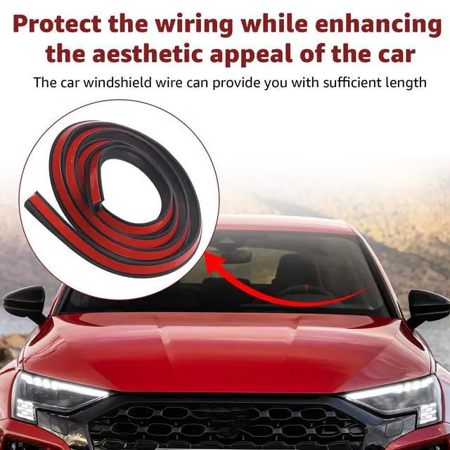 Alt view image 6 of 7 - 6.56ft Car Cable & Car Windshield & Light bar Wire Hider, with Adhesive Backing (2 Pcs)