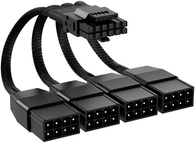 Main image of Original Standard 12vhpwr 16 Pin Male to 4x8 Pin Female GPU Cable by | 600W GPU Cable for 5090 5080 5070Ti 5070 4090 4080 4070Ti