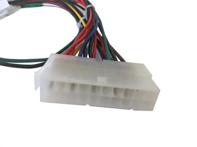Alt view image 2 of 4 - AYA 7" (7-Inch) ATX 20-Pin to AT P8+P9 6-Pin with Push Power Button Wires Converter Adapter