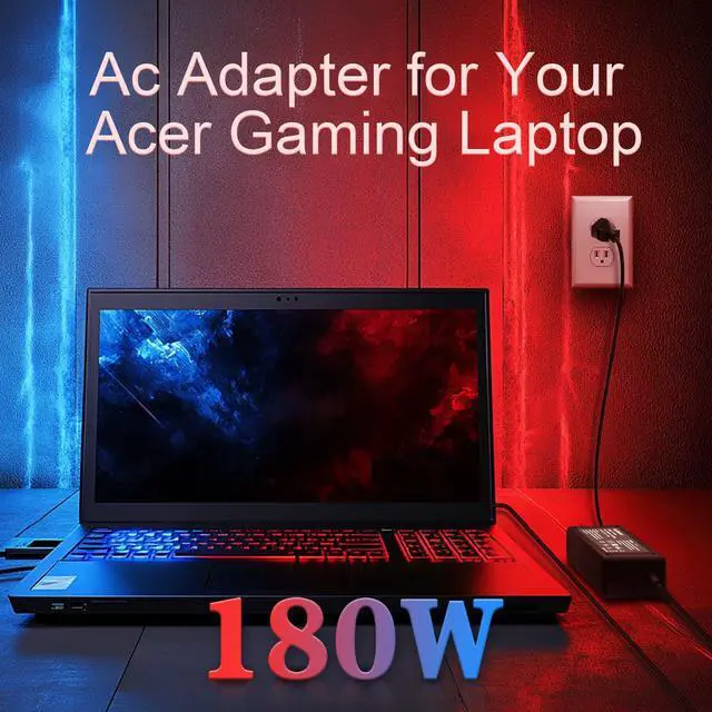 Alt view image 6 of 7 - 180W Charger for Acer Predator Helios 300/Triton 300 Se/Nitro V/V15 Laptop | Compatible With Acer Gaming Laptop Nitro 5 AN515-58-57Y8 AN515-58-525P AN515-55-53E5 ANV15-51 ANV16-41
