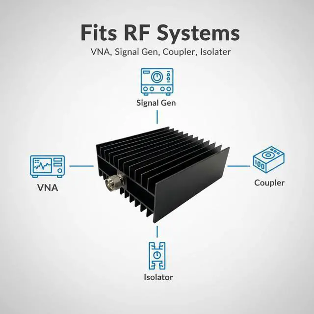 Alt view image 3 of 7 - 200W PL259 Dummy Load, DC to 1Ghz UHF 50 Ohm Dummy Load for Ham Radio | 200 Watt PL259 Dummy Load 50 Ohm DC-1GHz Low VSWR RF Terminator for Ham Radio Antenna SWR Testing & RF Measurement