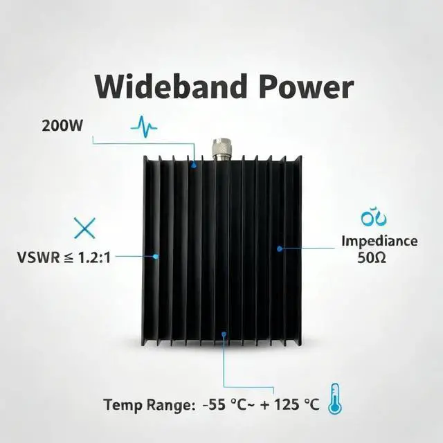 Alt view image 4 of 7 - 200W PL259 Dummy Load, DC to 1Ghz UHF 50 Ohm Dummy Load for Ham Radio | 200 Watt PL259 Dummy Load 50 Ohm DC-1GHz Low VSWR RF Terminator for Ham Radio Antenna SWR Testing & RF Measurement