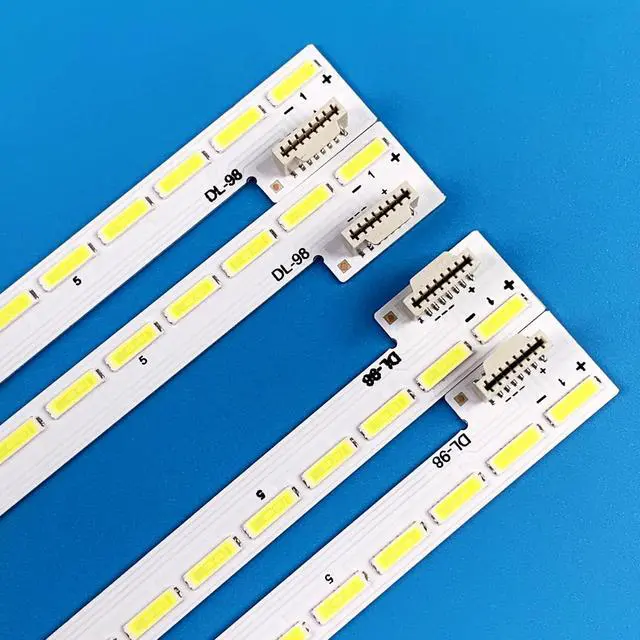 Alt view image 6 of 6 - 4 Pieces LED Backlight Strips for LG 75'' TV 75UJ6450 75UJ6470 75UJ657A 6922L-0226A 6916L-2843A 2842A