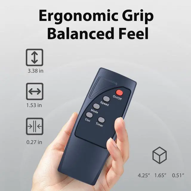 Alt view image 4 of 7 - Remote Control for AMZ Basics 16" Pedestal Floor Fan FS40-10BR | easy to use,no pairing required