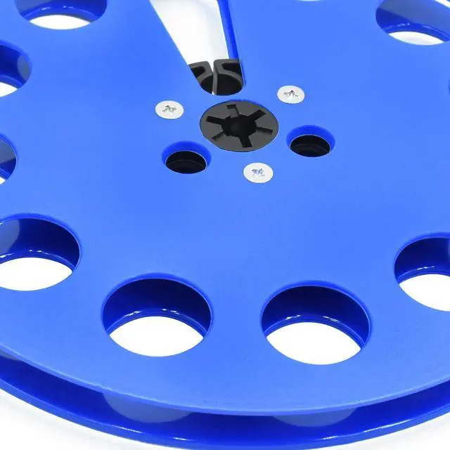 Alt view image 7 of 7 - 7 Inch Empty Takeup Reel for 1/4 Inch Tape Recorder, Blue | Includes 2 silicone pads for secure tape winding, compatible with most open reel tape recorders and recording systems
