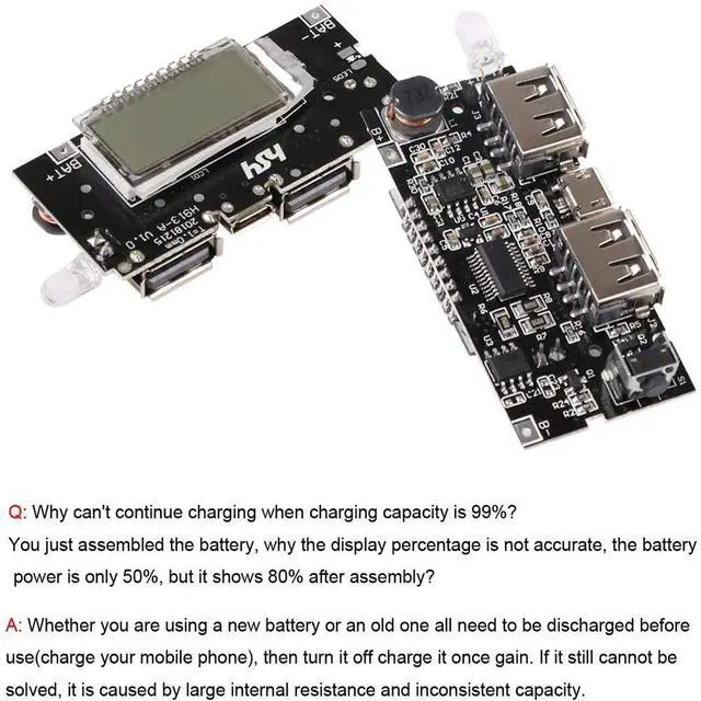 Alt view image 7 of 7 - Dual USB 18650 Battery Charger Protection Module 4pcs, Power Bank PCB Module Board, Dual USB 5V 1A 2.1A