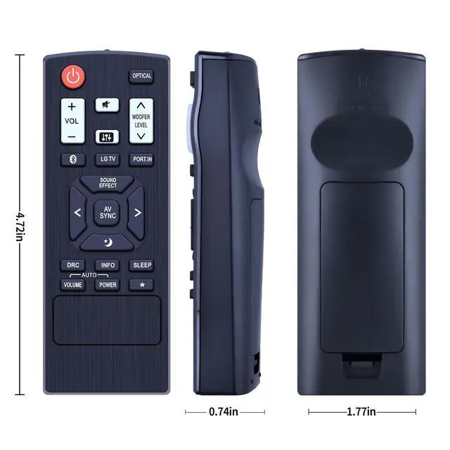 Alt view image 7 of 7 - COV30748146 Remote Control Replacement fit for LG Sound Bar LAS350B LAC450B LAS35A1-W S35A1-W Soundbar Speaker