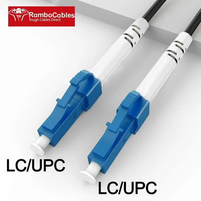 Alt view image 2 of 6 - OS2 LC to LC Armored Fiber Patch Cable Single Mode, 250ft/75m | OD 3.0MM, Simplex Outdoor Fiber Optic Cable Jumper SMF, LSZH, 9/125um, 10G/40G/100G