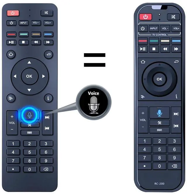Main image of RC-200 Replacement Voice Remote Control for SuperBox S6 Max, S5 Pro, S5 Max, S6 Pro, S6 Ultra, Elite Ultra, Elite Pro+, Without Voice Function for Super Box S3 Pro, S4 Pro
