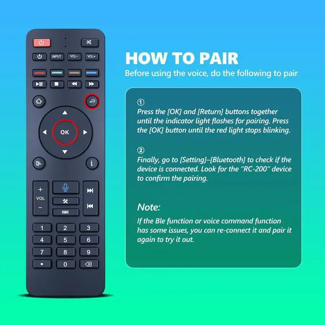 Alt view image 3 of 7 - RC-200 Replacement Voice Remote Control for SuperBox S6 Max, S5 Pro, S5 Max, S6 Pro, S6 Ultra, Elite Ultra, Elite Pro+, Without Voice Function for Super Box S3 Pro, S4 Pro
