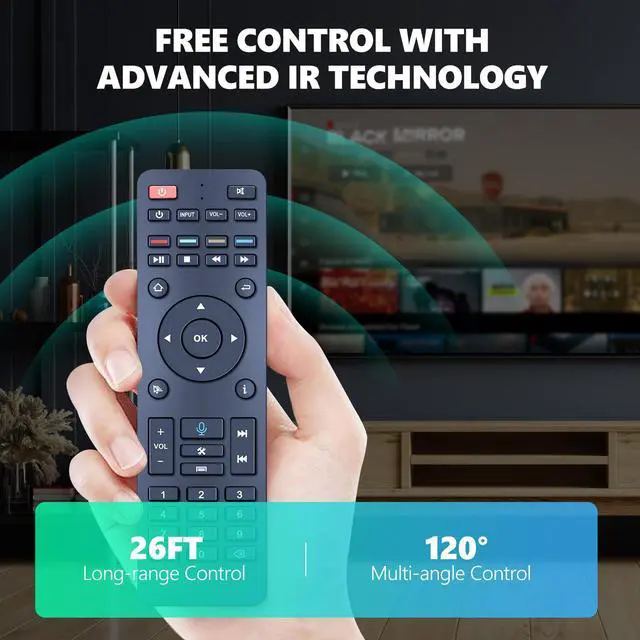Alt view image 7 of 7 - RC-200 Replacement Voice Remote Control for SuperBox S6 Max, S5 Pro, S5 Max, S6 Pro, S6 Ultra, Elite Ultra, Elite Pro+, Without Voice Function for Super Box S3 Pro, S4 Pro