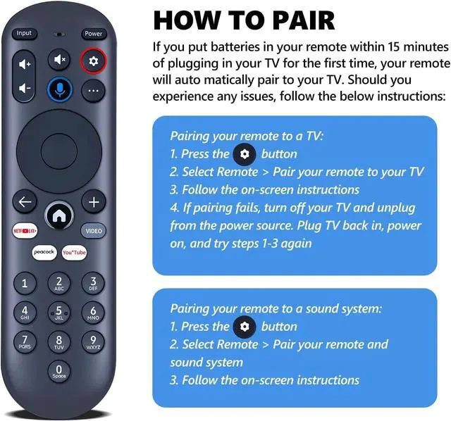 Alt view image 3 of 7 - Voice Replacement Remote Control Compatible with Xumo Stream Box 4K UHD Smart Spectrum TV