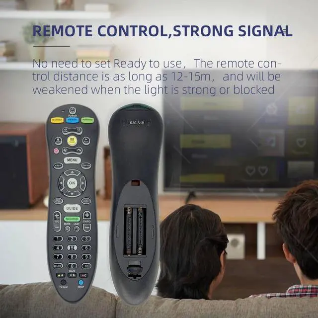 Alt view image 3 of 6 - S30-S1B Universal Replacement Remote Control for ATT Uverse TV Receivers, Multi Function Digital Controls | Easy Setup