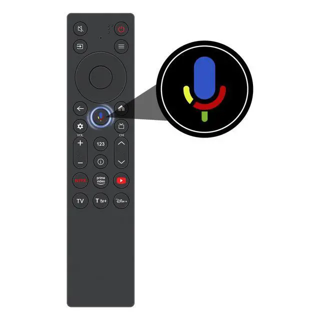 Alt view image 2 of 7 - RC923A FMB1 G0401-000267 Voice Remote Control Replace for TCL | Smart LED TV RC923A-FMB1