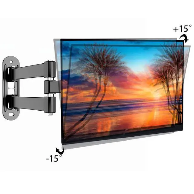 Alt view image 5 of 6 - TV Monitor Wall Mount for 14" to 27" TVs and Flat Panels, LED LCD up to 18 Lbs, VESA 75x75mm to 100x100mm, Black