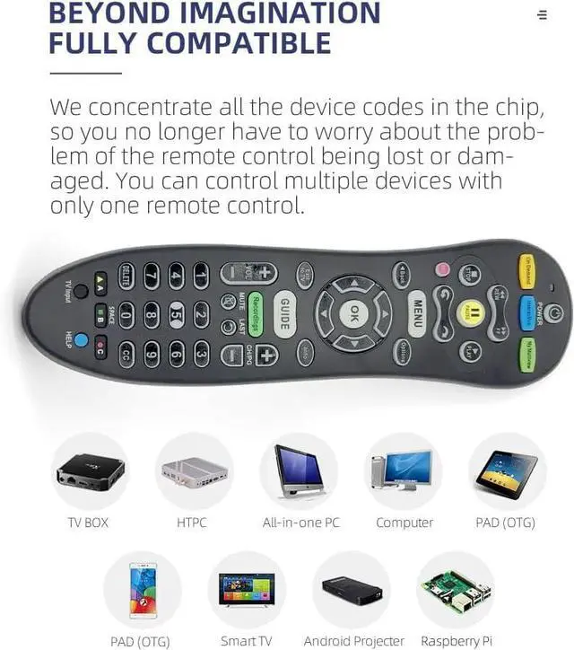 Alt view image 4 of 7 - S30-S1B Remote for ATT U-Verse Receiver, S30 Remote Replacement with U-Verse Receiver Cable Box ISB7005 ISB7000 IR Remote, No Setup Required
