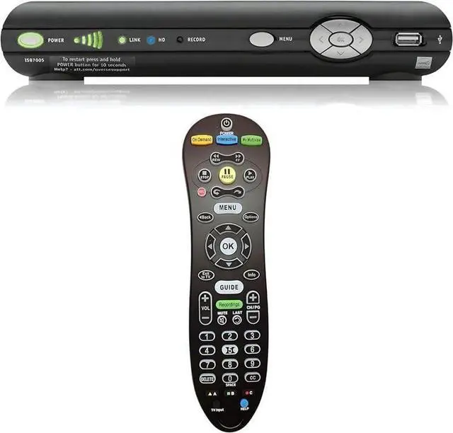 Alt view image 5 of 7 - S30-S1B Remote for ATT U-Verse Receiver, S30 Remote Replacement with U-Verse Receiver Cable Box ISB7005 ISB7000 IR Remote, No Setup Required