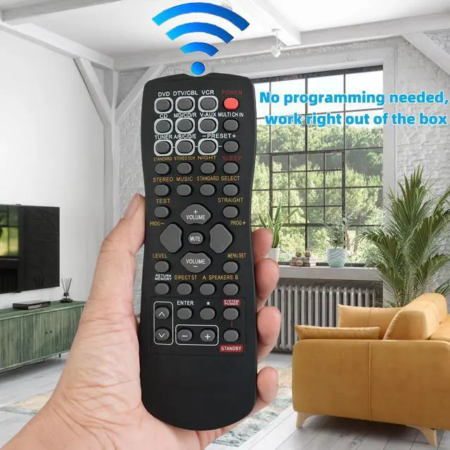 Alt view image 2 of 7 - Replacement Remote Control for Yamaha RX-V659 HTR-5960 HTR-5960BL HTR-5960SL YHT-670 HTR-5949 HTR-5950 RX-596 AV A/V Receiver